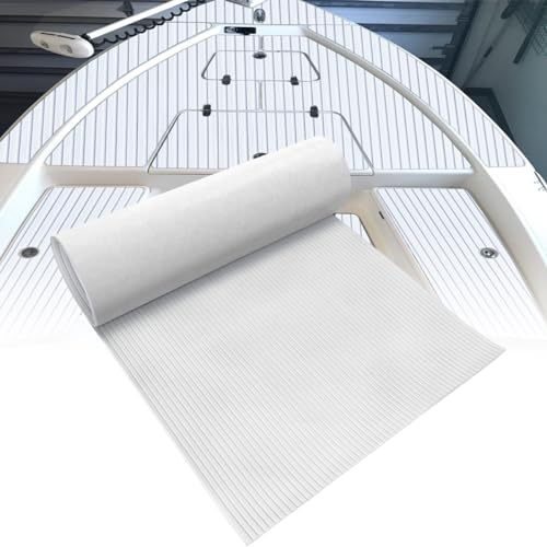 Hzkaicun Eva Schaum Bootsboden120x41cm weißes Bootsdeck Marine Matte Teppich für Boote Rutschfester Meeresdeck-Bootsboden für Badeplattformkonsole selbstklebend Hzkaicun Eva Schaum Bootsboden120x41cm weißes Bootsdeck Marine Matte Teppich für Boote Rutschfester Meeresdeck-Bootsboden für Badeplattformkonsole selbstklebend von Hzkaicun