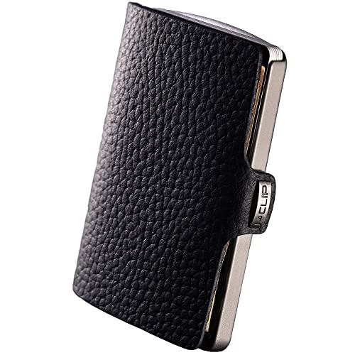 I-CLIP Titan ultraleichtes High End Kreditkartenetui mit austauschbarer Geldklammer - langlebiger Titan Kartenhalter - Leder Slim Wallet - Portemonnaie - Geldbörse - Titan satiniert Schwarz I-CLIP Titan ultraleichtes High End Kreditkartenetui mit austauschbarer Geldklammer - langlebiger Titan Kartenhalter - Leder Slim Wallet - Portemonnaie - Geldbörse - Titan satiniert Schwarz von I-CLIP