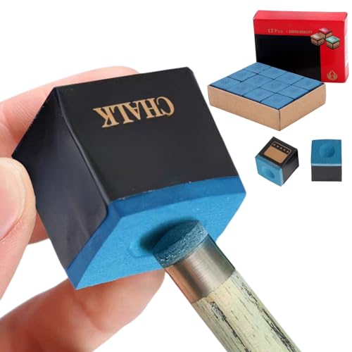 IATAHI Billard Chalk,12 Stück, Billard Kreide Zubehör,Pool Queue Würfel,Billardkreide Blau,Calciumcarbonat rutschfeste Billard,Billard Zubehör Kreide,Billard Kreide für Amateure und Profis IATAHI Billard Chalk,12 Stück, Billard Kreide Zubehör,Pool Queue Würfel,Billardkreide Blau,Calciumcarbonat rutschfeste Billard,Billard Zubehör Kreide,Billard Kreide für Amateure und Profis von IATAHI