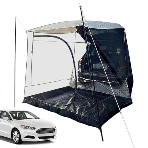 Auto Zelt Camping, Faltbares SUV Zelt, Auto Seitenmarkise Zelt, Oxford Stoff Auto Heckzelt, Campingzelt Heckklappe Auto Befestigung, Auto Zelt Camping Suv für Outdoor von IAZE