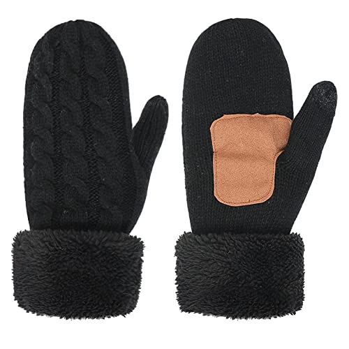 Fäustlinge Damen Herren Fausthandschuhe Gestrickt Winterhandschuhe Touchscreen Handschuhe Warm Skihandschuhe Winddicht Handschuh Junge Mädchen Sporthandschuhe für Radfahren Laufen Snowboard Fäustlinge Damen Herren Fausthandschuhe Gestrickt Winterhandschuhe Touchscreen Handschuhe Warm Skihandschuhe Winddicht Handschuh Junge Mädchen Sporthandschuhe für Radfahren Laufen Snowboard von IBLUELOVER