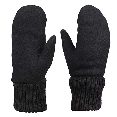 IBLUELOVER Handschuhe Damen Kunstwildleder Winterhandschuhe Plüschfutter Skihandschuhe Warme Gestrickt Fäustlinge Elastisch Winddicht Handwärmer Ski Sknowboard Mountainbike Fausthandschuhe IBLUELOVER Handschuhe Damen Kunstwildleder Winterhandschuhe Plüschfutter Skihandschuhe Warme Gestrickt Fäustlinge Elastisch Winddicht Handwärmer Ski Sknowboard Mountainbike Fausthandschuhe von IBLUELOVER