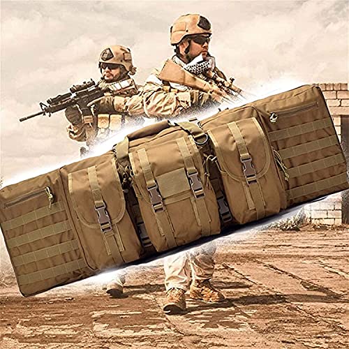 IBOWZ Gewehrrucksack Weiche Gewehrkoffer Doppelte Gewehrtasche, Waffentasche, Taktische Tragetasche, Range Bag für Airsoft-Pistolenpistolen-Karabiner von IBOWZ
