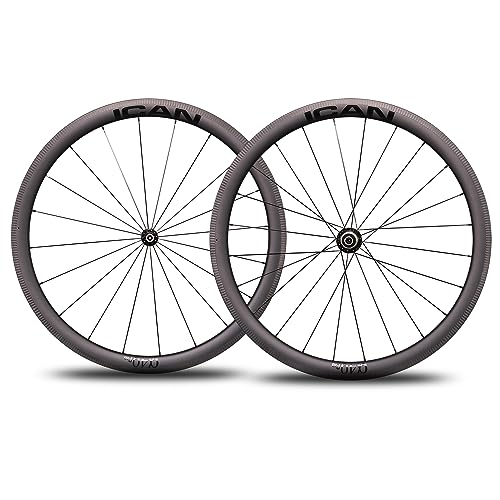 ICAN Alpha 40 Pro 1421g Carbon Rennrad Laufradsatz 700C Felgenbremse 20/24 Löcher ICAN Alpha 40 Pro 1421g Carbon Rennrad Laufradsatz 700C Felgenbremse 20/24 Löcher von ICAN