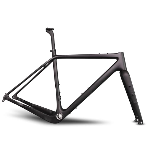 ICAN X-Gravel-2 Carbon Gravel Bike Frameset BSA Vollständig innenliegende Kabel Flat Mount Steckachse 58cm von ICAN