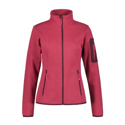 ICEPEAK Bowersville Strickfleecejacke I Midlayer für Damen ohne Kapuze, Farbe:Beere, Größe:S ICEPEAK Bowersville Strickfleecejacke I Midlayer für Damen ohne Kapuze, Farbe:Beere, Größe:S von ICEPEAK