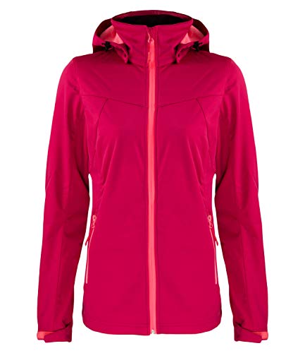 ICEPEAK Damen Softshelljacke Outdoorjacke Regenjacke Boise 5-54 974 694, Farbe:Pink, Größe:46, Artikel:-670 Carmine ICEPEAK Damen Softshelljacke Outdoorjacke Regenjacke Boise 5-54 974 694, Farbe:Pink, Größe:46, Artikel:-670 Carmine von ICEPEAK