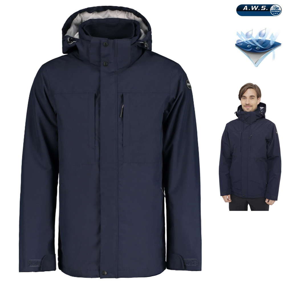 ICEPEAK - Herren 2Lagen Regenjacke Parka 10K EP Aztec, navy von ICEPEAK