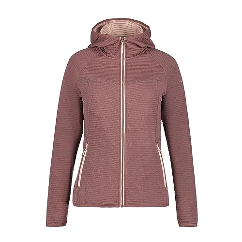 ICEPEAK Midlayer Berryville Jacke mit Kapuze für Damen, Farbe:Rosé, Größe:XXL von ICEPEAK