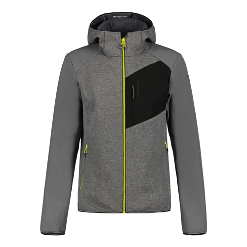 ICEPEAK Softshelljacke Danfort für Herren mit Kapuze, Farbe:Grau, Größe:50 von ICEPEAK