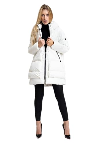 ICEPORT IPWJ06301-0007 GLAMOUR WOMAN PADDED JACKET Jacket Damen BLANC DE BLANC Größe M von ICEPORT