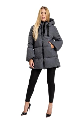 ICEPORT IPWJ06841-O007 ALLURE WOMAN PADDED JACKET Jacket Damen CAVIAR MELANGE Größe L von ICEPORT