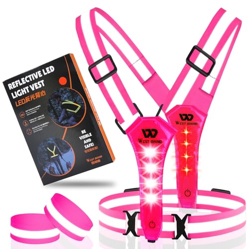 ICOCOPRO LED Warnweste Fahrrad Reflektorweste丨Laufweste Leuchtweste für Damen Herren Kinder丨USB Aufladbar Reflektierende Weste丨Lauflicht Joggen Reflektoren丨Sicherheitsweste ICOCOPRO LED Warnweste Fahrrad Reflektorweste丨Laufweste Leuchtweste für Damen Herren Kinder丨USB Aufladbar Reflektierende Weste丨Lauflicht Joggen Reflektoren丨Sicherheitsweste von ICOCOPRO