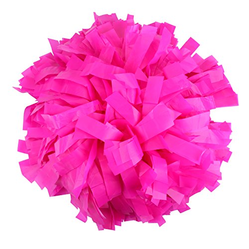 ICObuty Cheerleader-Pompon, Kunststoff, 15,2 cm, 1 Paar (Shocking Hot Pink) von ICObuty