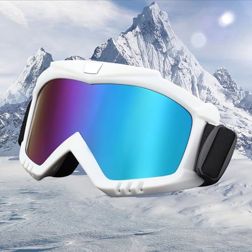 Guoml Skibrille für Damen und Herren, Snowboard Brille für Brillenträger, Anti-Beschlag, Spiegelnd, Dark Guoml Skibrille für Damen und Herren, Snowboard Brille für Brillenträger, Anti-Beschlag, Spiegelnd, Dark von ICompy