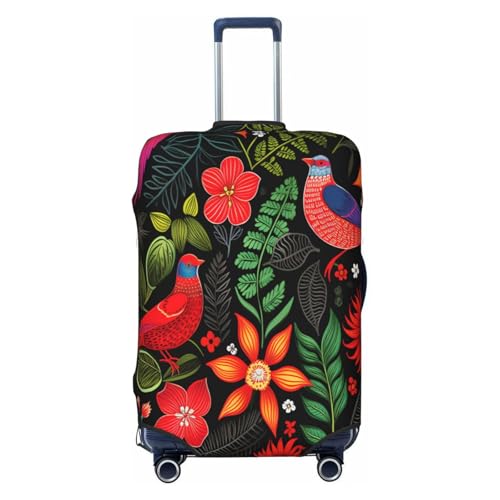 IDJFBJDKA Kofferhülle - Gepäckschutz für Koffer & Gepäck in 4 Größen erhältlich - Reisegepäckhülle, Nahtloser Blumendruck, 25-28inches, Bohemian-Stil von IDJFBJDKA