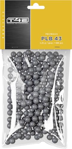 T4E Paintball Kugeln PLB 43, Munition Kaliber 0.43, 100 Stück, Polyballs, grau T4E Paintball Kugeln PLB 43, Munition Kaliber 0.43, 100 Stück, Polyballs, grau von Umarex