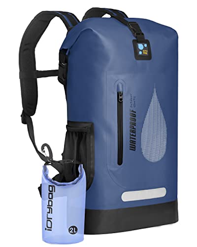 IDRYBAG 30L wasserdichter PVC-Rucksack, schwimmender Rucksack für Herren, Trockentasche für Kajakfahren, Kanufahren, Bootfahren, Camping, Wandern IDRYBAG 30L wasserdichter PVC-Rucksack, schwimmender Rucksack für Herren, Trockentasche für Kajakfahren, Kanufahren, Bootfahren, Camping, Wandern von IDRYBAG
