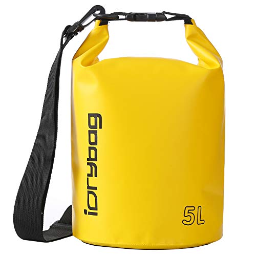 IDRYBAG Trockentaschen für Kajakfahren, wasserdicht, 2L/5L/10L/15L/20L, Kleiner, wasserdichter, schwimmender Trockensack, wasserdichter Trockensack für Paddelboard-Reisen IDRYBAG Trockentaschen für Kajakfahren, wasserdicht, 2L/5L/10L/15L/20L, Kleiner, wasserdichter, schwimmender Trockensack, wasserdichter Trockensack für Paddelboard-Reisen von IDRYBAG