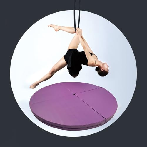 Pole Dance Matte, Metall Hoop Pole Crash Matte, Sicherheit Aerial Yoga Ring/Pole Dance Matte Verdickt, Erwachsene Kinder Fitness Stripper Pole Matte Faltbare, Yoga Matte von IEOWY