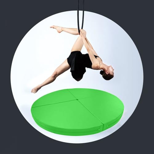 Pole Dance Matte, Metall Hoop Pole Crash Matte, Sicherheit Aerial Yoga Ring/Pole Dance Matte Verdickt, Erwachsene Kinder Fitness Stripper Pole Matte Faltbare, Yoga Matte von IEOWY