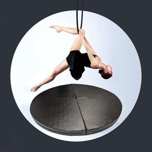 Pole Dance Matte, Metall Hoop Pole Crash Matte, Sicherheit Aerial Yoga Ring/Pole Dance Matte Verdickt, Erwachsene Kinder Fitness Stripper Pole Matte Faltbare, Yoga Matte von IEOWY