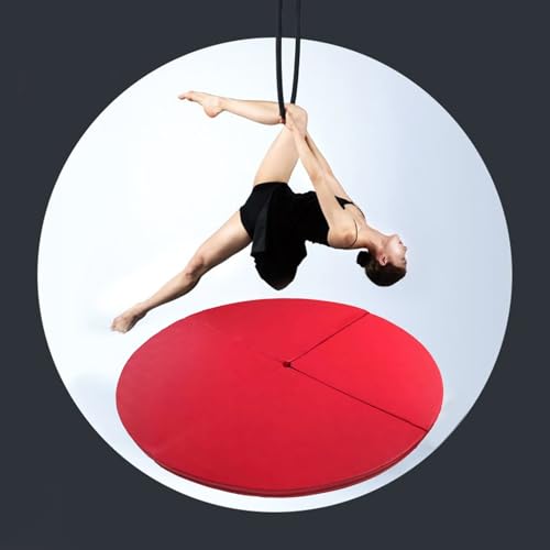 Pole Dance Matte, Metall Hoop Pole Crash Matte, Sicherheit Aerial Yoga Ring/Pole Dance Matte Verdickt, Erwachsene Kinder Fitness Stripper Pole Matte Faltbare, Yoga Matte von IEOWY