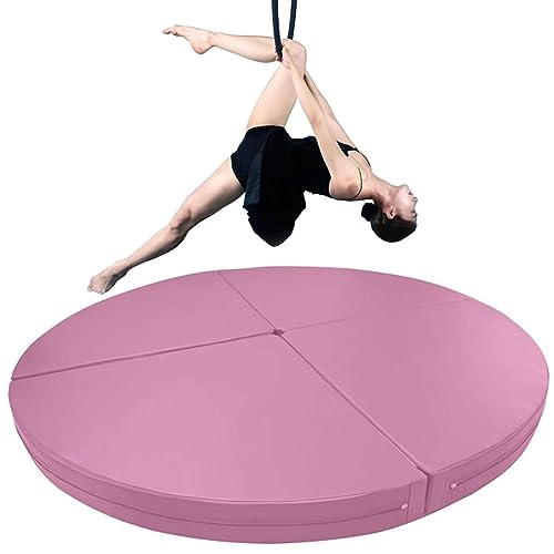 Pole Dance Matte, Pole Dance Crash Mat, Yoga-Übungssicherheits-Tanzkissen, Fitness-Gymnastik-Tanzmatte, EPE-Schaum-Sicherheits-Crash-Matte, rutschfest, für Fitnessanfänger,K,120×3cm von IEOWY