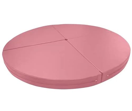 Pole Dance Matte,Tragbare Sicherheits-Yoga-Bodenmatten,Klappbare Pole Dance Matte,Fitness-Sicherheitspolsterung Für Fitness-Übungen Für Partys, Kneipen, Heimclubs (Größe: 150X10CM,Farbe: Pink) von IEOWY