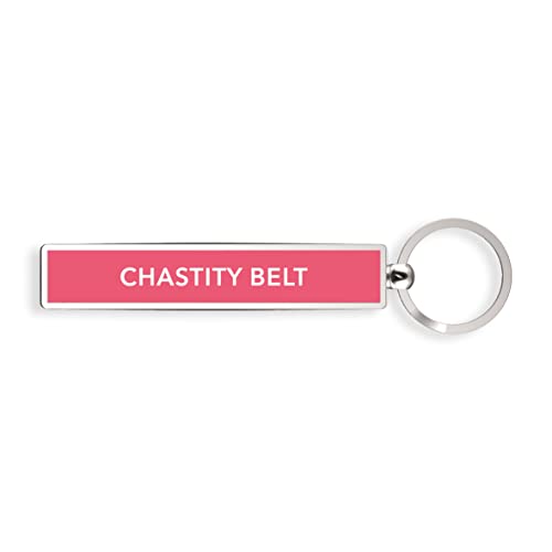 IF Show Offs Keys Metal Slogan Keyring Gift - Chastity Belt Schlüsselanhänger, 8 cm, Pink IF Show Offs Keys Metal Slogan Keyring Gift - Chastity Belt Schlüsselanhänger, 8 cm, Pink von IF