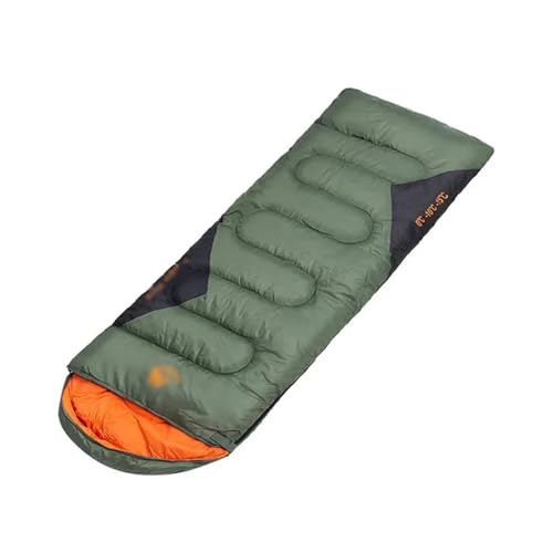 IGERCN Camping-Schlafsack, Camping-Schlafsack, Ultraleicht, wasserdicht, 4 Jahreszeiten, Warmer Umschlag, Rucksack-Schlafsack for Outdoor-Wanderungen(Military Green,1.3kg) von IGERCN