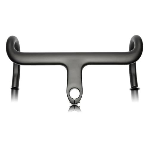 IGERCN Integrierter Fahrradlenker, Carbon-Lenker, Rennrad, Gravel, integrierter Lenker, Unterstützung 28,6/31,8, Fahrradlenker, Radfahren(Black Matte,420 * 120mm) von IGERCN