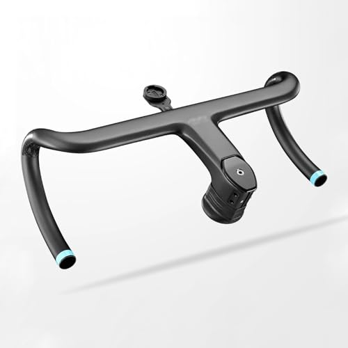 IGERCN Integrierter Fahrradlenker, ultraleichter Carbon-Rennradlenker, 28,6 mm, ultraleichter Vorbau, integrierte Gebogene Stange, Fahrradzubehör(380-110mm) von IGERCN