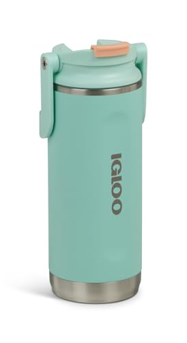 IGLOO Thermoflasche Tumbler 16, Edelstahl-Trinkflasche, grün, auslaufsicher, 0,45 L IGLOO Thermoflasche Tumbler 16, Edelstahl-Trinkflasche, grün, auslaufsicher, 0,45 L von IGLOO