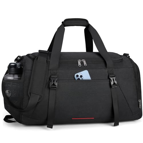 IGOLUMON Sporttasche Große Herren mit Schuhfach und Nassfach Reisetasche Wasserdicht Damen 55L Schwimmtasche Trainingstasche Fitnesstasche Handgepäck Tasche Weekender Gym Duffle Bag Schwarz IGOLUMON Sporttasche Große Herren mit Schuhfach und Nassfach Reisetasche Wasserdicht Damen 55L Schwimmtasche Trainingstasche Fitnesstasche Handgepäck Tasche Weekender Gym Duffle Bag Schwarz von IGOLUMON