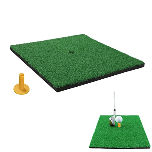 30 x 30cm Golf Übungsmatte, Tragbare Golf Abschlagmatte, Übung Golf Matte, das Chipping Putting Training, des Golfschwung im Garten oder Garage (kurzes Gras) von IGTOPS