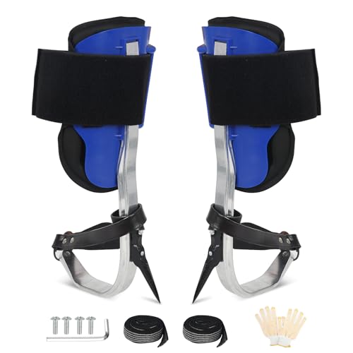 Baumklettern Ausrüstung, Höhenverstellbar Steigeisen Baumklettern, stellbare Baumklettern Schuhe, Steigeisen Baumsteigeisen, für Üben Von Baumklettern, Überleben Im Dschungel, Obstpflücken Us (Blau) Baumklettern Ausrüstung, Höhenverstellbar Steigeisen Baumklettern, stellbare Baumklettern Schuhe, Steigeisen Baumsteigeisen, für Üben Von Baumklettern, Überleben Im Dschungel, Obstpflücken Us (Blau) von IGTOPS