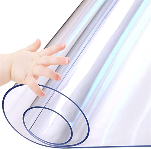 2025 Transparente PVC-Bodenmatte, dicker Esstischschutz, Holzmöbel-End-Couchtisch-Abdeckung, Tischplatten-Desktop-Abdeckung, Arbeitsplatte, Arbeitsplatte, abwischbare Wasser-PVC-Vinyl-Tischdeckenmatte von IHGVVING