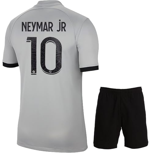 IHIMI Paris Neymar Jr Kinder Trikot #10, Blau, Komm mit Shorts Fußballfans (Blau,140) von IHIMI