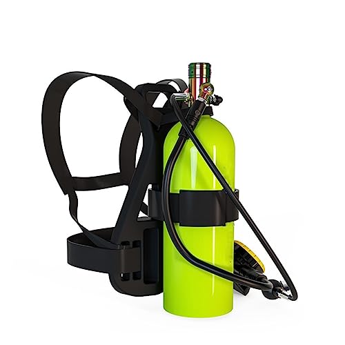 IIGEN Tauchflasche 2,3 L Tauch-Sauerstoffflaschen, Konstantdruck-Unterwasser-Freitauchausrüstung, Tauchzubehör Mit 10–15 Minuten Kapazität, Tauchausrüstung Ultrahohe Stabilität(Green) von IIGEN