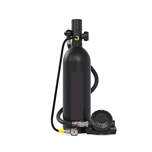 IIGEN Tauchflasche Das Kleine Tauchatemschutzgerät Mit Einem Fassungsvermögen Von 1 L Kann Als Unterwasseratemgerät for Erwachsene Verwendet Werden Ultrahohe Stabilität(Noir) von IIGEN