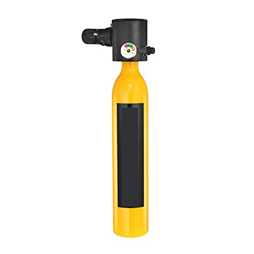 IIGEN Tauchflasche Tragbare Unterwasser-Notfall-Ersatzgasflaschen, Ausgestattet Mit Einem Kompletten Satz Atemschutzmasken Ultrahohe Stabilität(Orange0.5L respirator) von IIGEN