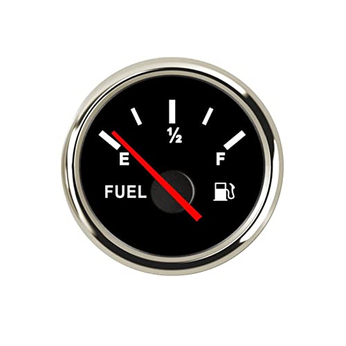 Kraftstoffstandsanzeige, Kraftstoffstandsanzeige 0–190 Ohm, Öltank-Füllstandsanzeige mit Kraftstoffstandsensor for Boot, Auto, Wohnmobil, Wohnmobil für LKW-Auto-Wohnmobil-Kraftstoff-Wasserstandsenso ( von IIGEN
