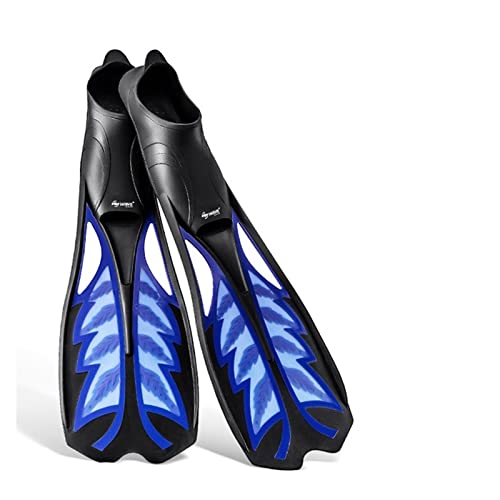 Tauchflasche Flexible Komfort-Tauchflossen for Erwachsene, Professionelle Freitauch-Langflossen, Gummi, rutschfeste Schwimmflossen, Schnorchelausrüstung Ultrahohe Stabilität(Dark blue,Y) von IIGEN