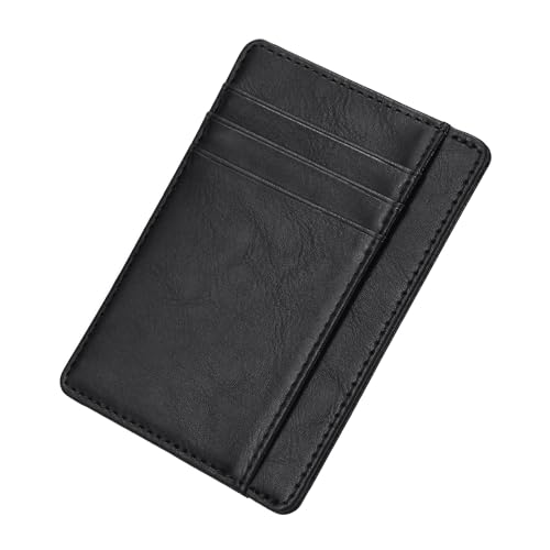 ILIYAH Credit Card Holder Wallet Slim Wallet RFID Blocking Minimalist Credit Card Holder 8 Kartenfächer und 1 Tasche（Schwarz） von ILIYAH