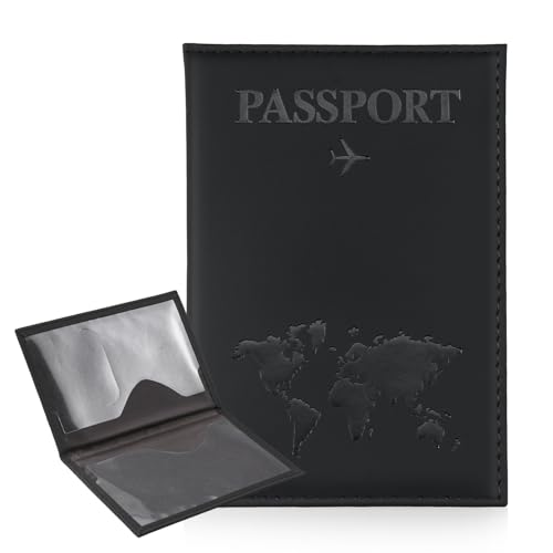 ILIYAH Reisepass Hülle Reiseportmonaie Damen Travel Accessories Tasche für Reiseunterlagen Passhülle Reisepass Leder Passport Reiseorganizer Dokumente(Schwarz) ILIYAH Reisepass Hülle Reiseportmonaie Damen Travel Accessories Tasche für Reiseunterlagen Passhülle Reisepass Leder Passport Reiseorganizer Dokumente(Schwarz) von ILIYAH