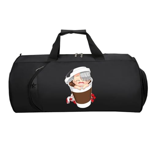 Reisetasche HandgepäCk, Handreisegepäck mit Schultergurt Handtasche, Weekender HandgepäCk Koffer füR Herren Und Damen Flugzeug(Black 11) von ILLUMAX