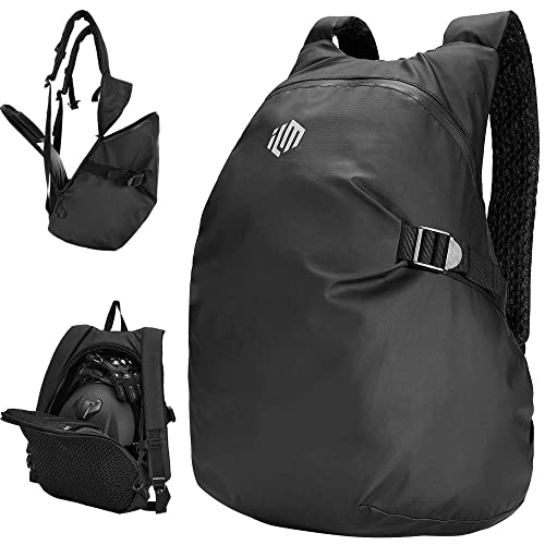 ILM Motorradrucksäcke Wasserdicht Leichtgewicht Helmrucksack für Herren Damen Motorradzubehör Multifunktion Reflektierendem Streifen mit Großer Kapazität, Schwarz, Modell MB01 ILM Motorradrucksäcke Wasserdicht Leichtgewicht Helmrucksack für Herren Damen Motorradzubehör Multifunktion Reflektierendem Streifen mit Großer Kapazität, Schwarz, Modell MB01 von ILM