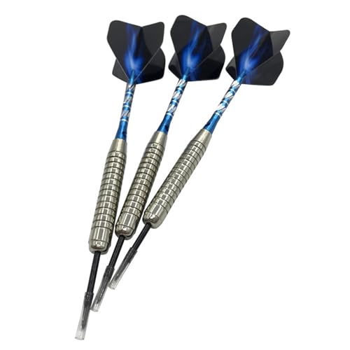 ILZAPT 3-teiliges Metall-Dart-Set, professionelle Dartpfeile, Standard, 22 g, mit Aluminium-Schäften, Eisenfässern, Stahlspitze und PET-Flight von ILZAPT