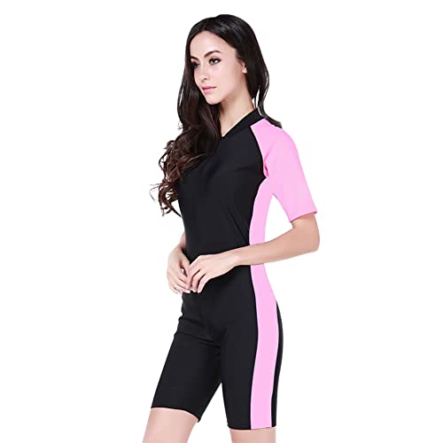 IMEKIS Damen Einteiliger Badeanzüge Langarm Rash Guard Tauchanzug Blumendruck Reißverschluss Bademode Neoprenanzug UPF 50+ Surfen Schnorcheln Wassersport Schwimmanzug Swimsuit Rosa XL IMEKIS Damen Einteiliger Badeanzüge Langarm Rash Guard Tauchanzug Blumendruck Reißverschluss Bademode Neoprenanzug UPF 50+ Surfen Schnorcheln Wassersport Schwimmanzug Swimsuit Rosa XL von IMEKIS